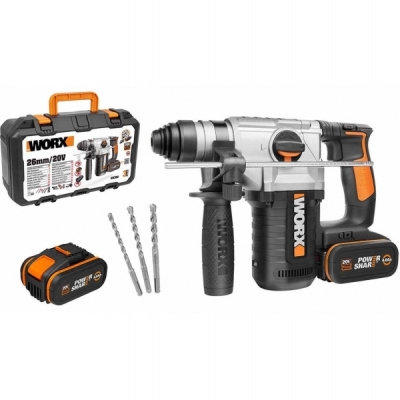 MÁY KHOAN BÚA DÙNG PIN 20V WORX ORANGE WX392.1